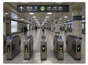 Seoul subway etiquette and priority seat sign
