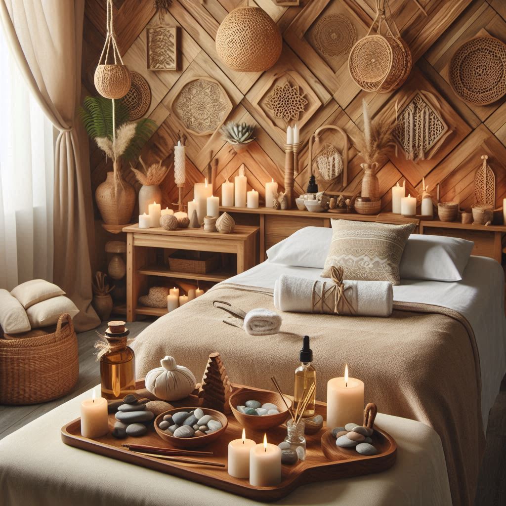 피부,체형관리 샵 배경