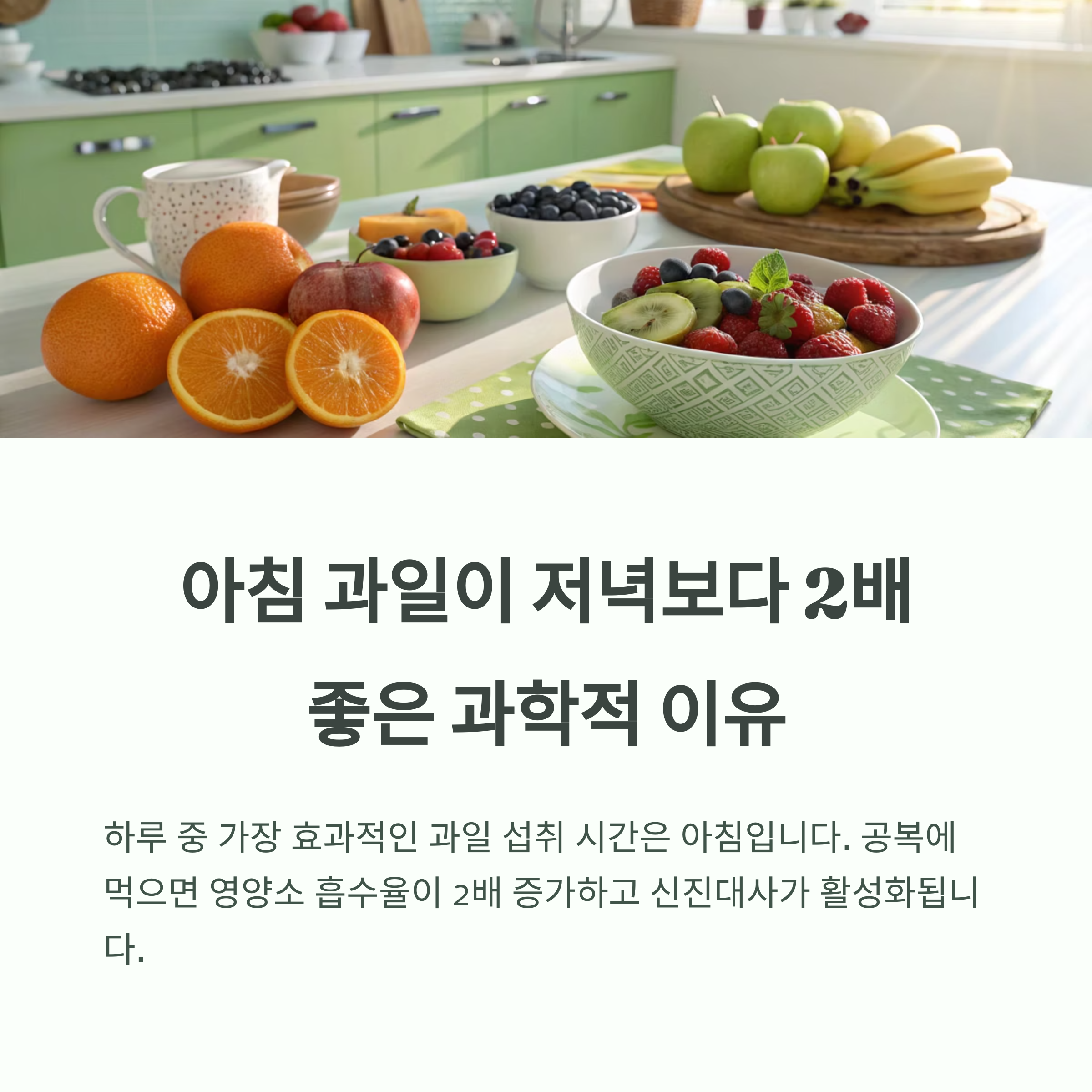 아침 과일