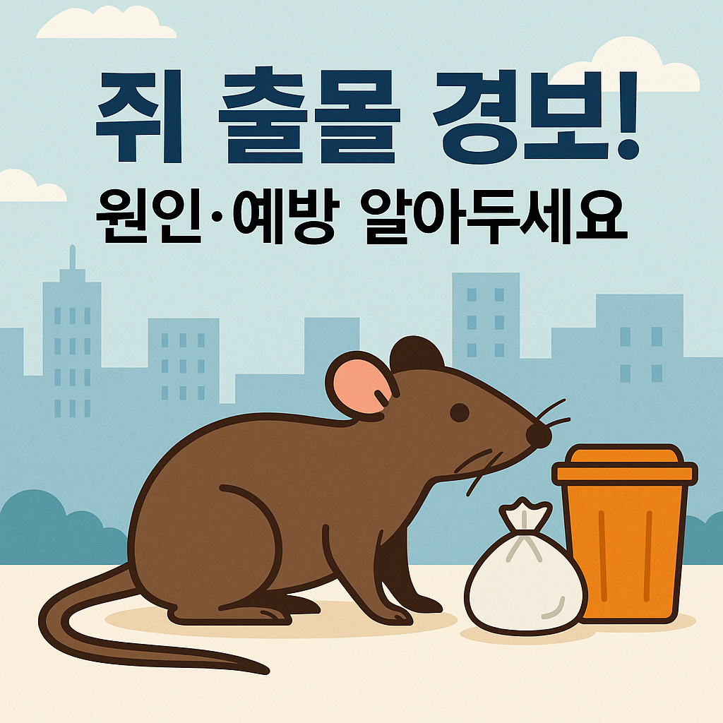 쥐 출몰 원인 전염병 예방 신고방법