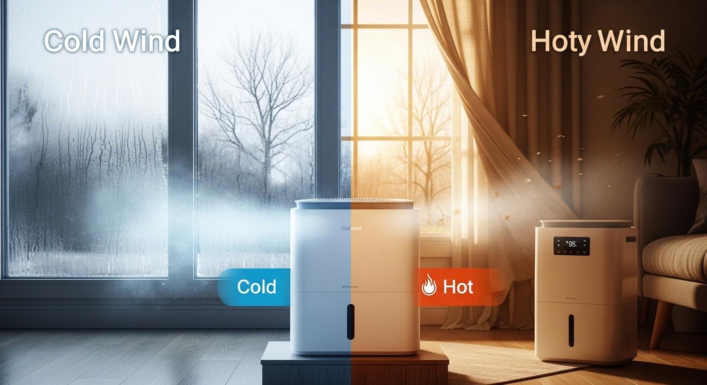 제습기 찬바람 뜨거운 바람