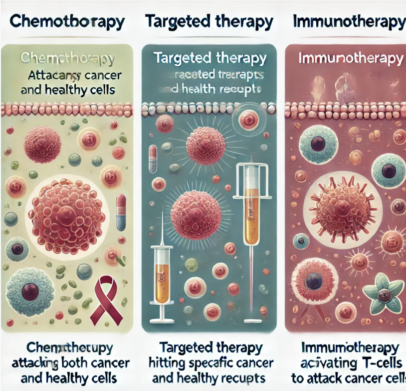 현대 암 치료법 3가지 비교