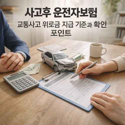 사고후 운전자보험 교통사고 위로금 썸네일