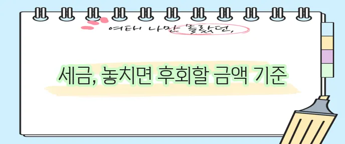성실신고대상자 수입금액, 그 중요성을 간과할 수 없죠.