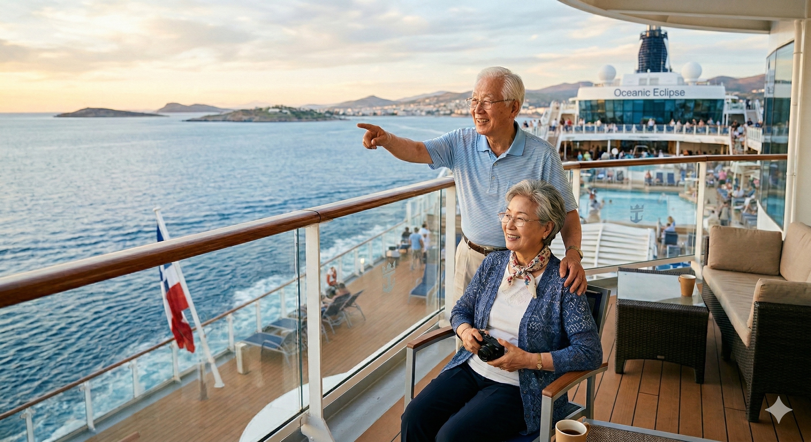 크루즈 여행하는 부모님