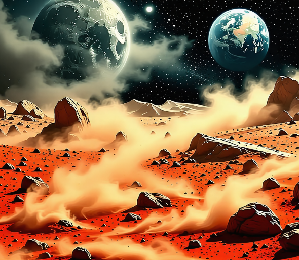 화성과 달의 위험한 먼지