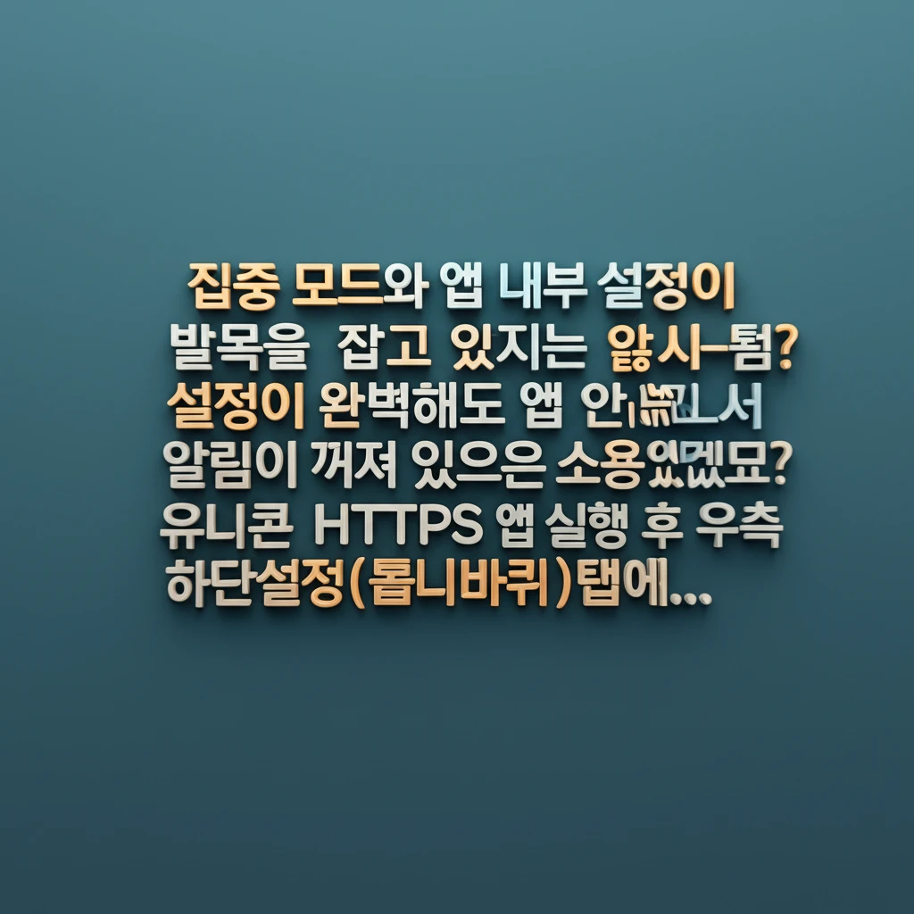 아이폰 유니콘 HTTPS 알림 권한 ..