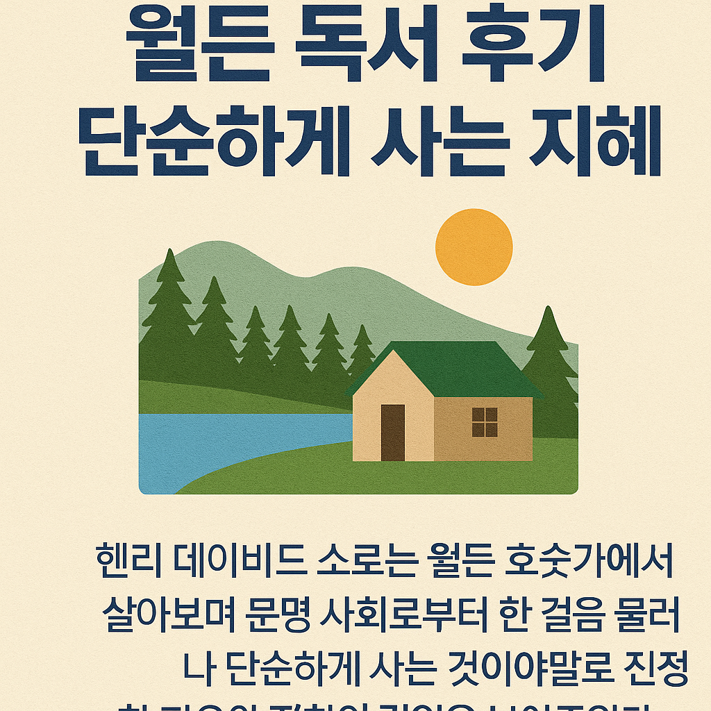 [월든]독서후기-단순하게 사는 지혜