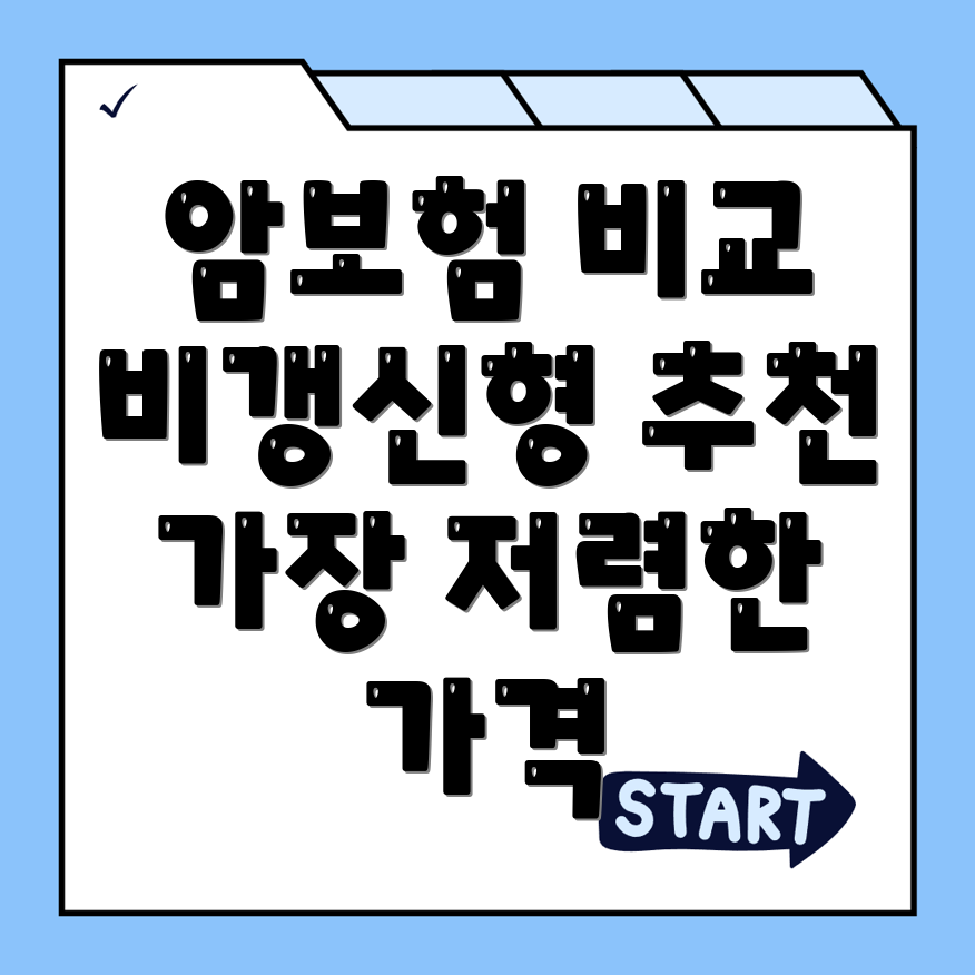 비갱신형 암보험