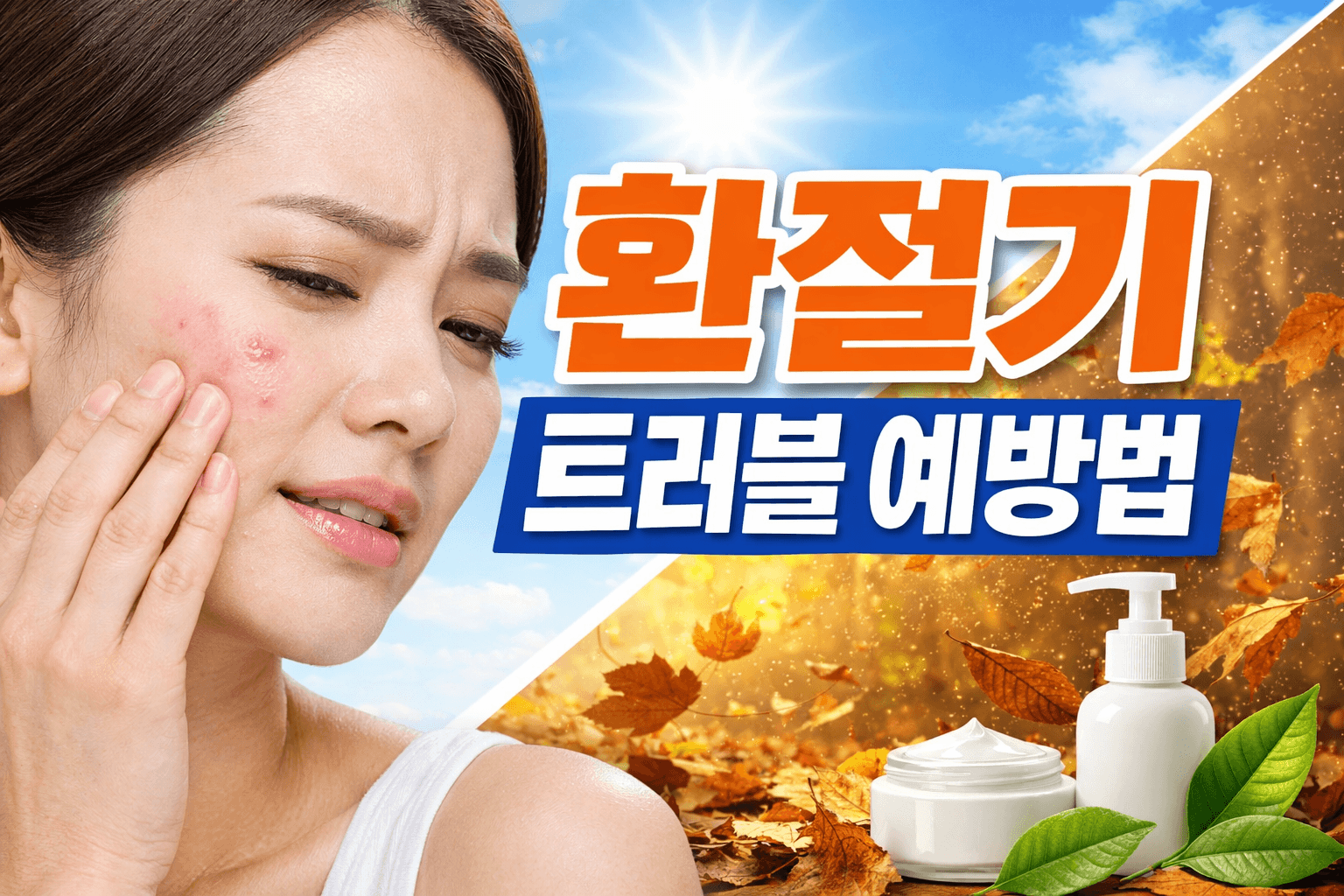환절기 트러블 예방법 총정리 피부 뒤집어지기 전에 꼭 확인하세요