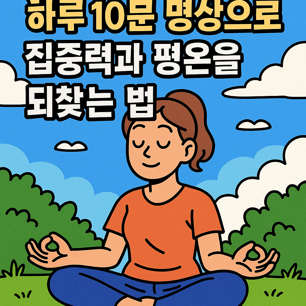 하루 10분 명상으로 집중력과 평온을 되찾는 법 관련사진