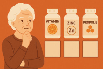 면역에 좋은 영양소를 표현한 그림