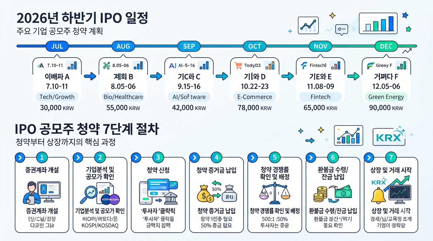2026년 하반기 공모주 일정과 단계별 실행 루틴