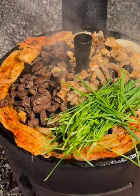 울진 산포까사 솥뚜껑 바베큐