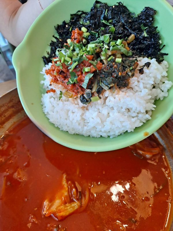 빨강떡볶이 치즈볶음밥 재료