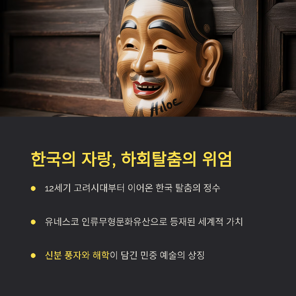 한국의 자랑, 하회탈춤의 위엄