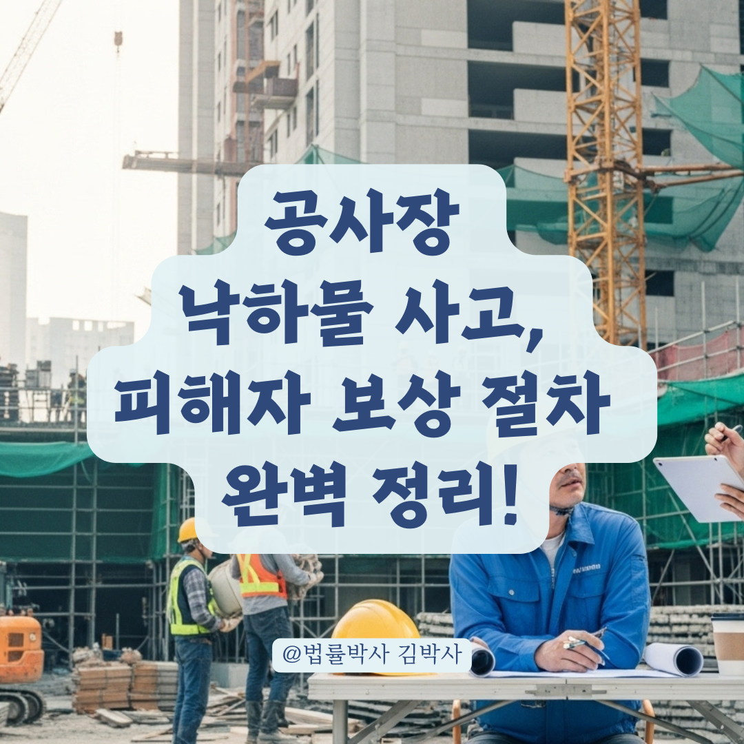 공사장 낙하물 사고로 입은 부상, 피해자 입장에서의 보상 절차 총정리.