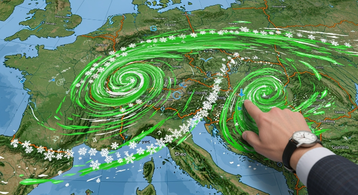 눈오는-지도-사람손
