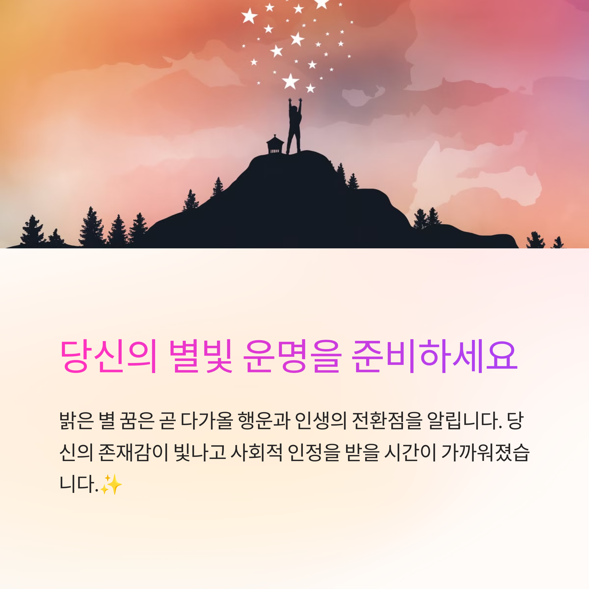 밝은 별이 유난히 빛나는 꿈
