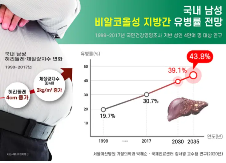 비알콜성지방간-유병률-전망