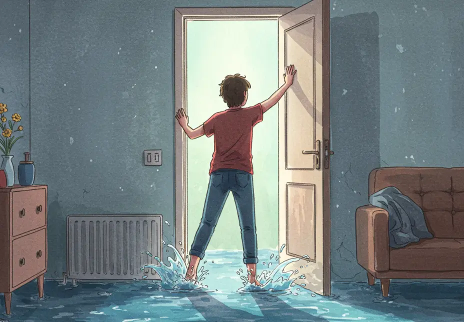 방에 물이 차서 밀어내는 꿈 해몽