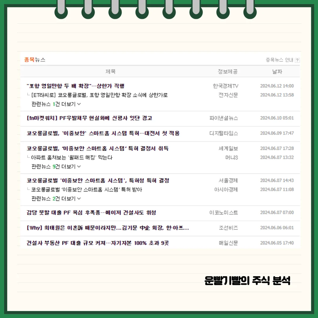 코오롱글로벌 뉴스
