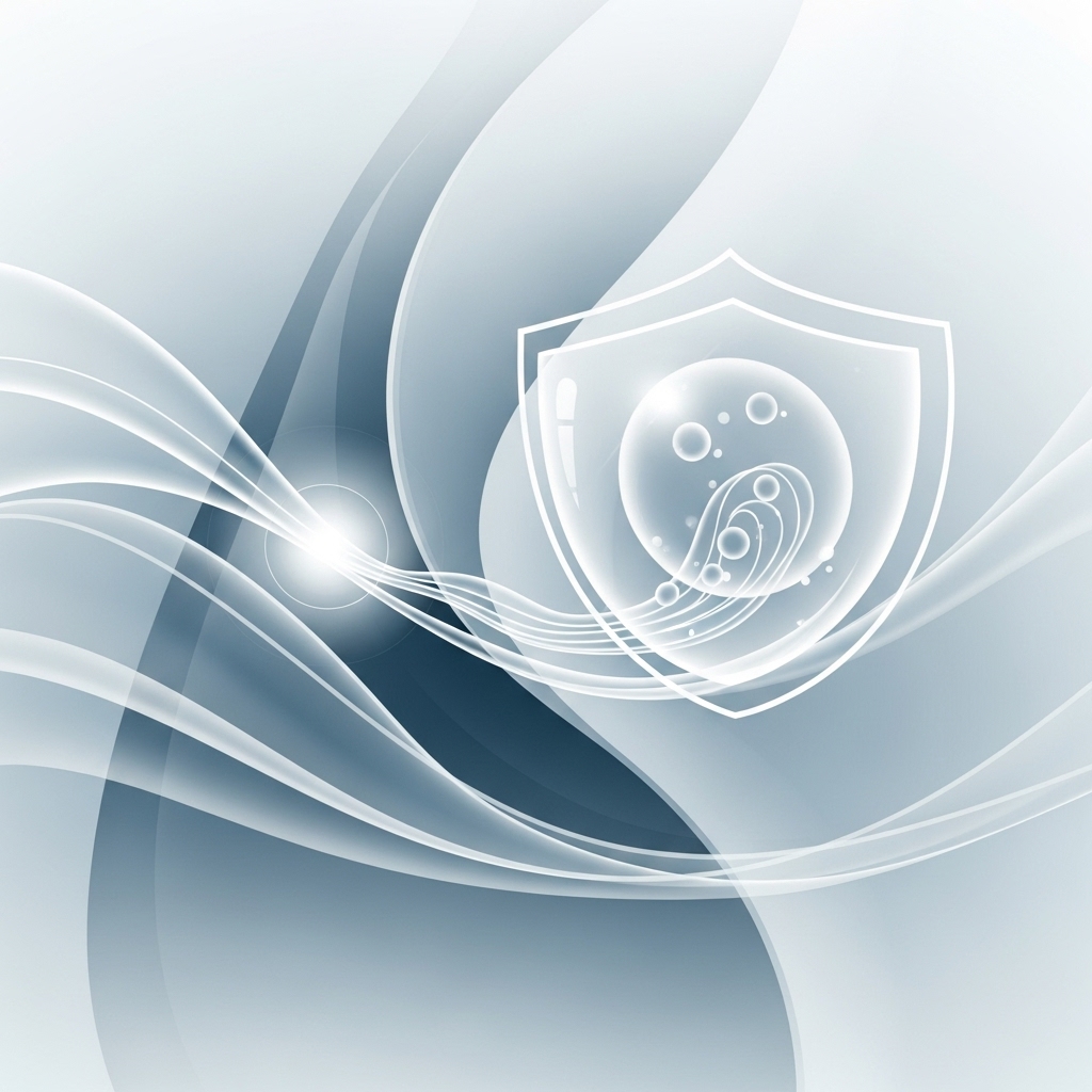 편안하고 건강한 질 건강을 상징하는 추상적인 이미지