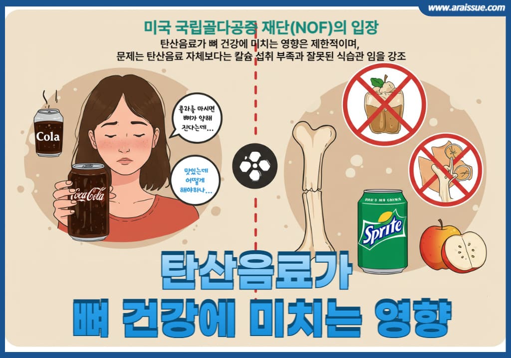 탄산음료가 뼈건강에 미치는 영향