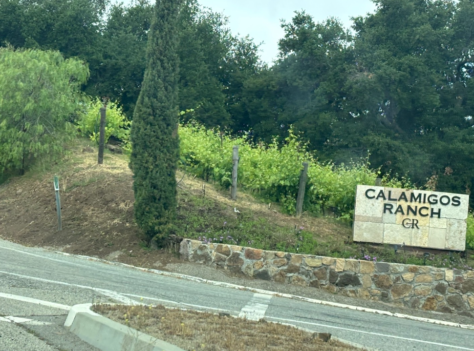 Calamigos Ranch 안내판이 보이는 이미지