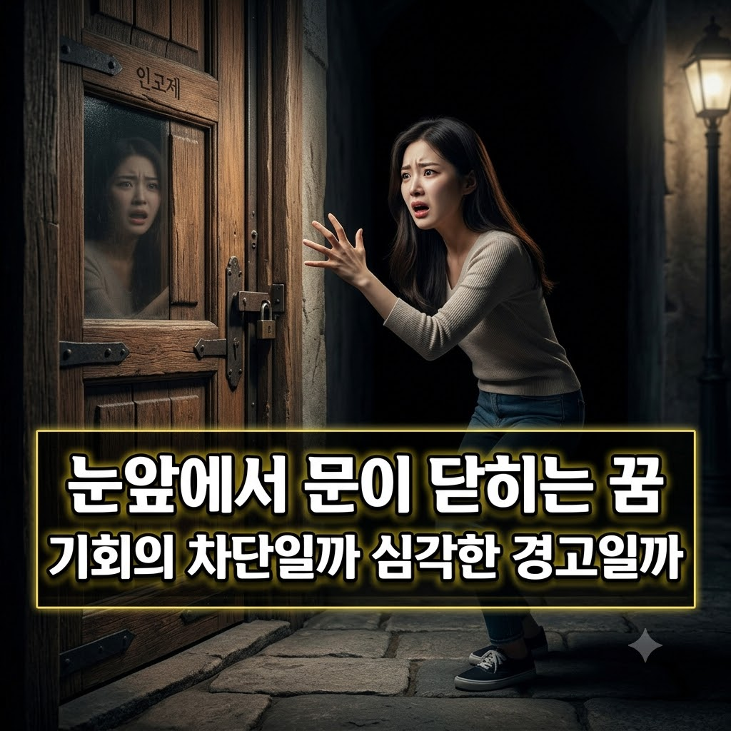 눈앞에서 문이 닫히는 꿈