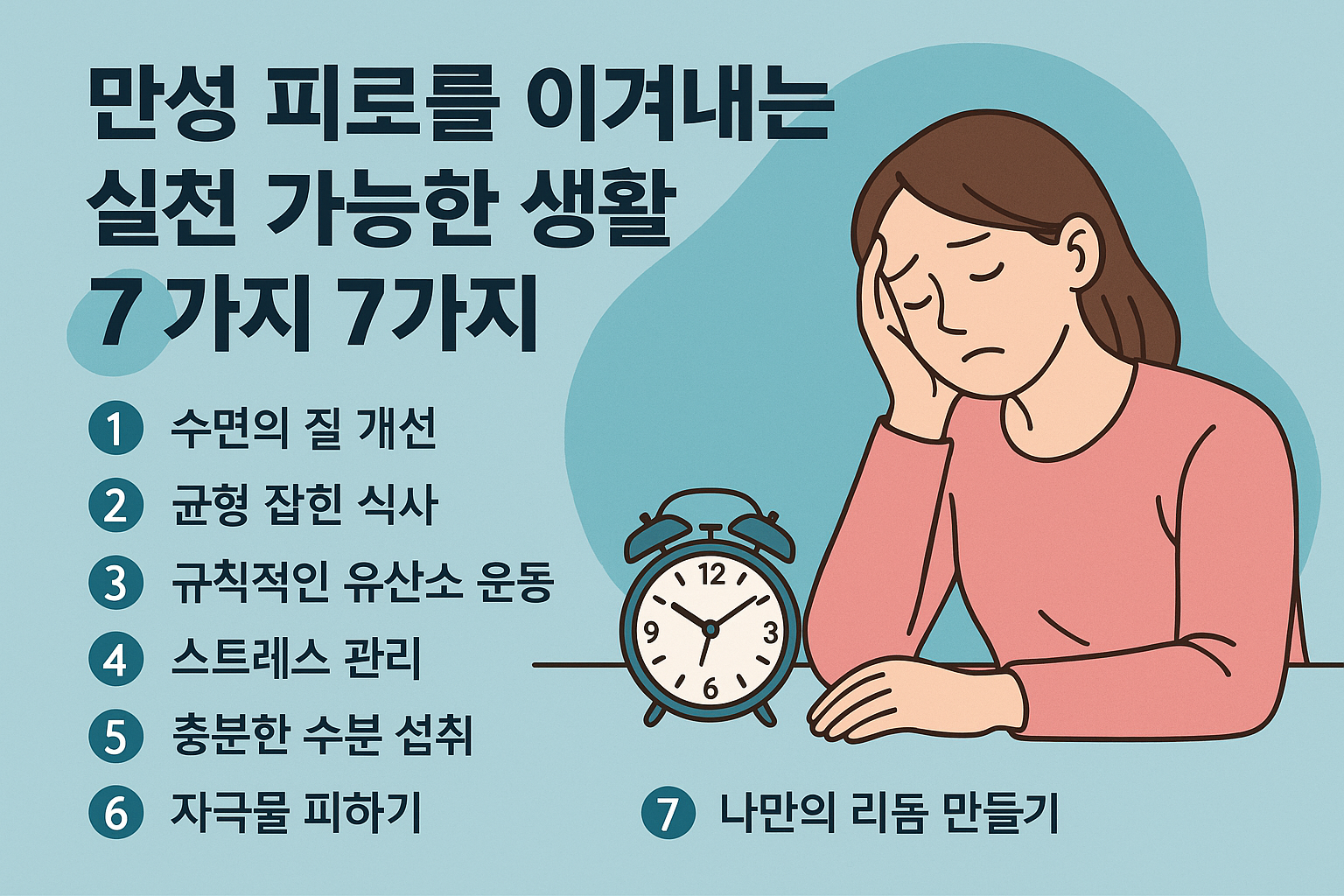 만성 피로를 극복하는 생활 습관