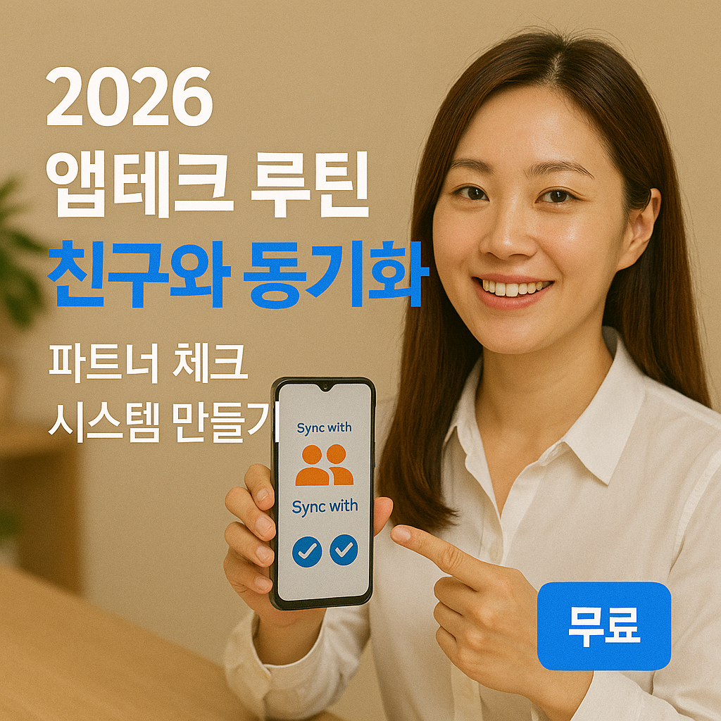 [2026 앱테크 루틴] 친구와 동기화 ｜ 파트너 체크 시스템 만들기