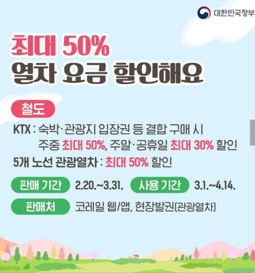 3월 국내 여행 지원금 받고 예약하기