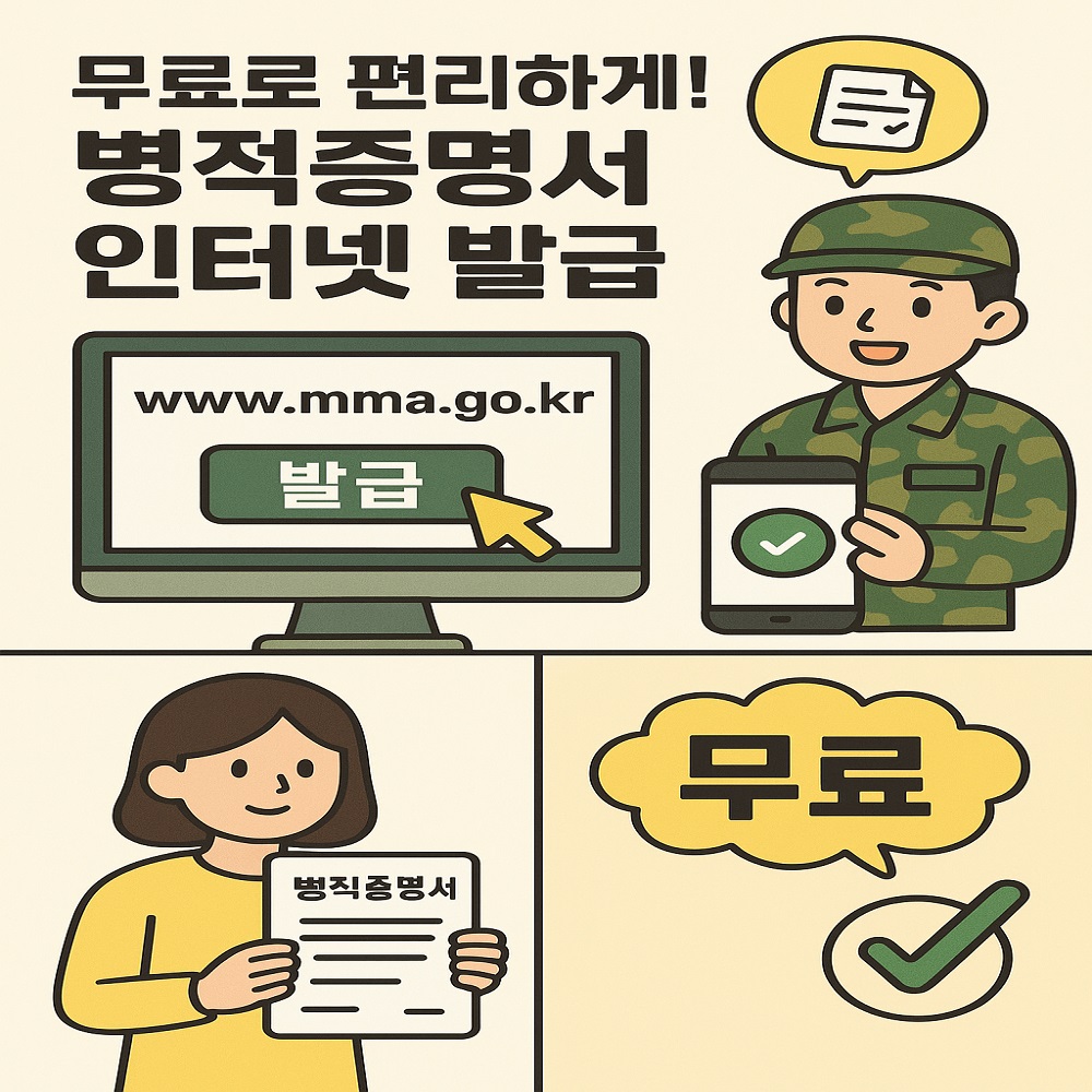 병적증명서 인터넷 발급방법