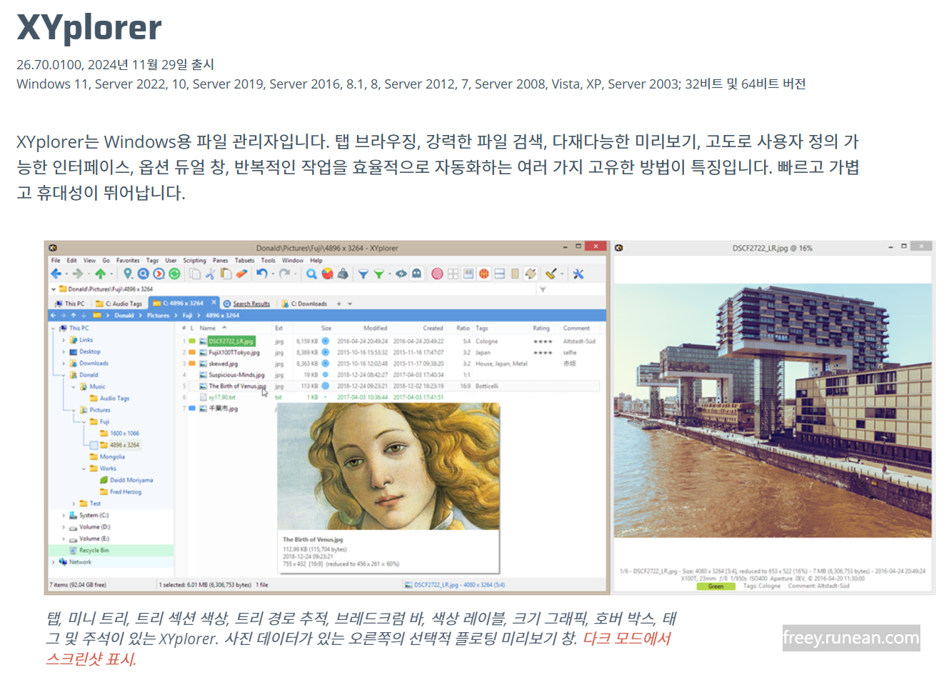 엑스와이플로러(XYplorer) 다운로드: 탭 기반 파일 탐색기