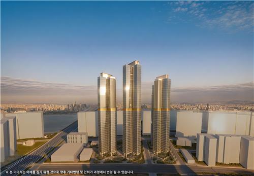이촌1구역 재건축 조감도 사진