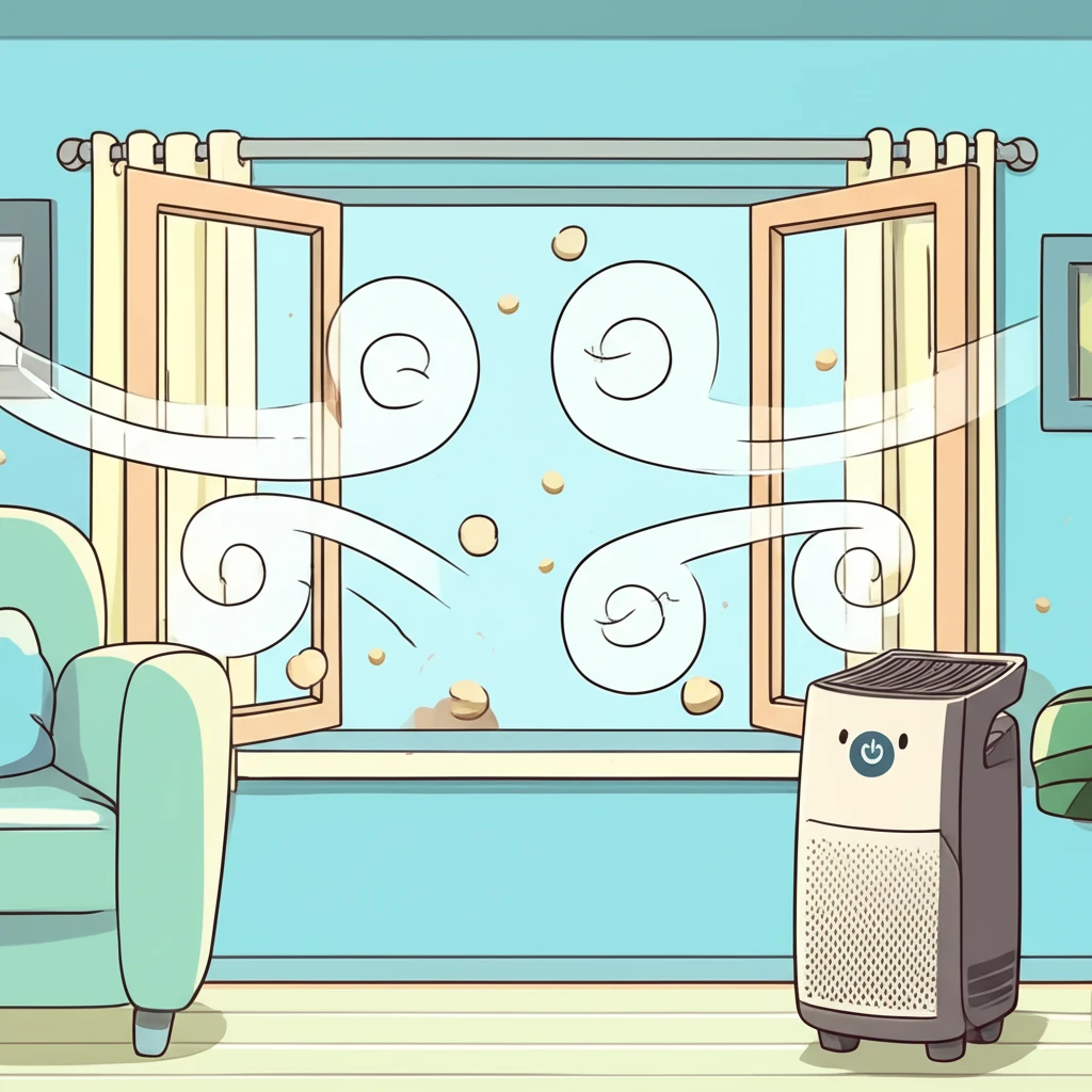 추운 겨울에도 창문을 열어야 공기청정..