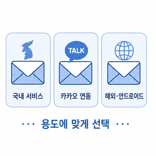 이메일 서비스 선택 기준 비교