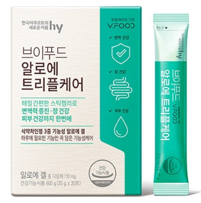 브이푸드 알로에 트리플케어 패키징