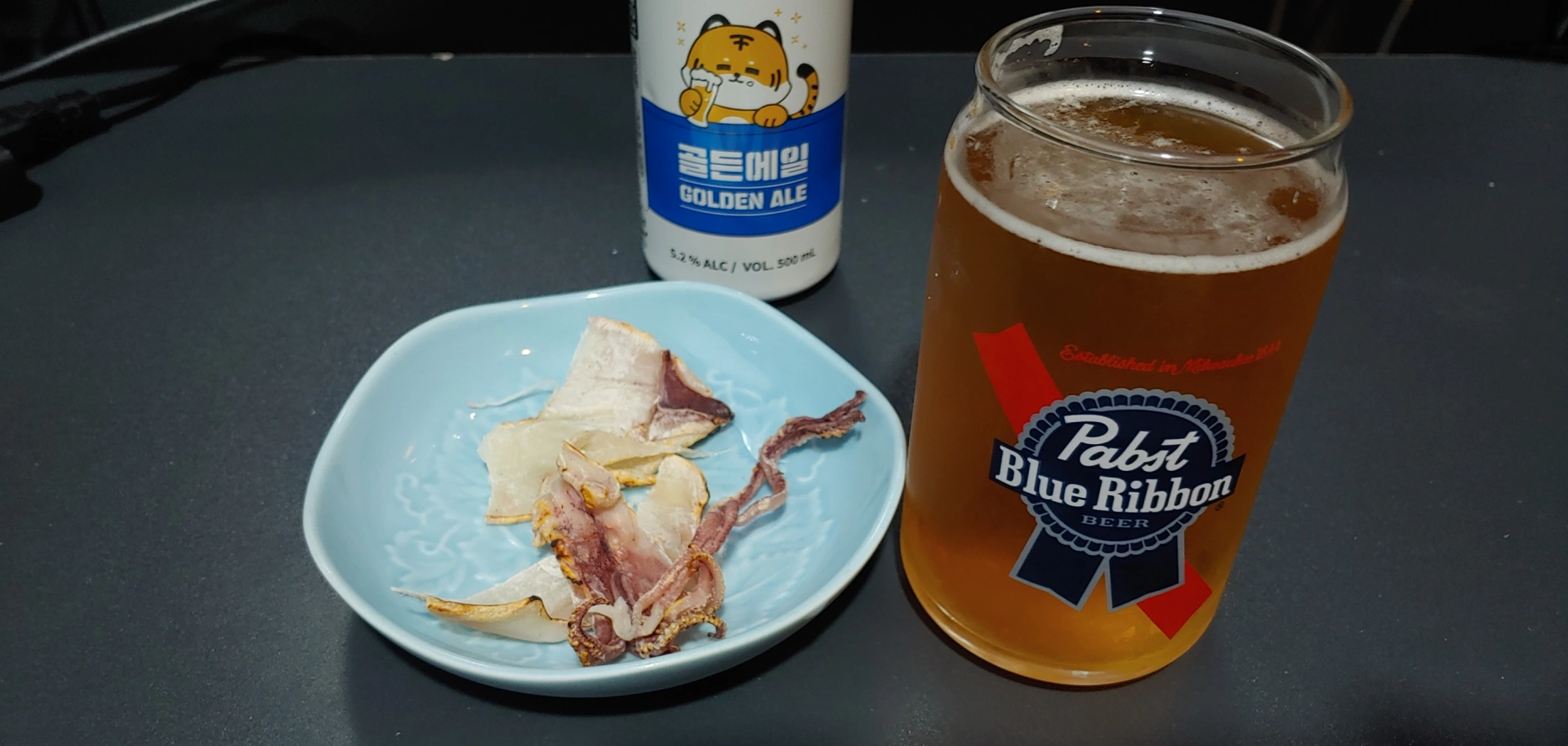 맥주와 마른 한치