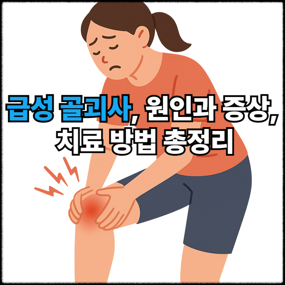급성 골괴사, 원인과 증상, 치료 방법 총정리