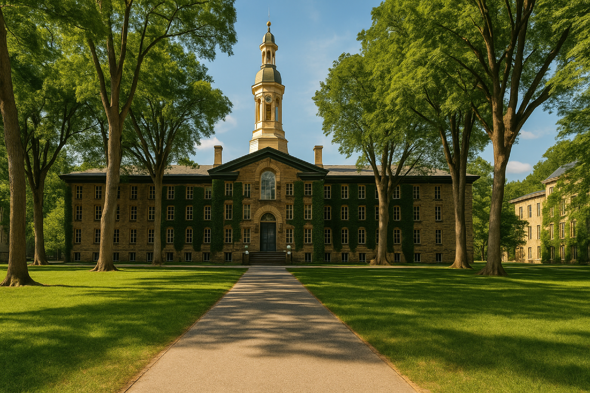 미국 최고의 대학으로 선정된 프린스턴 대학교의 캠퍼스 모습