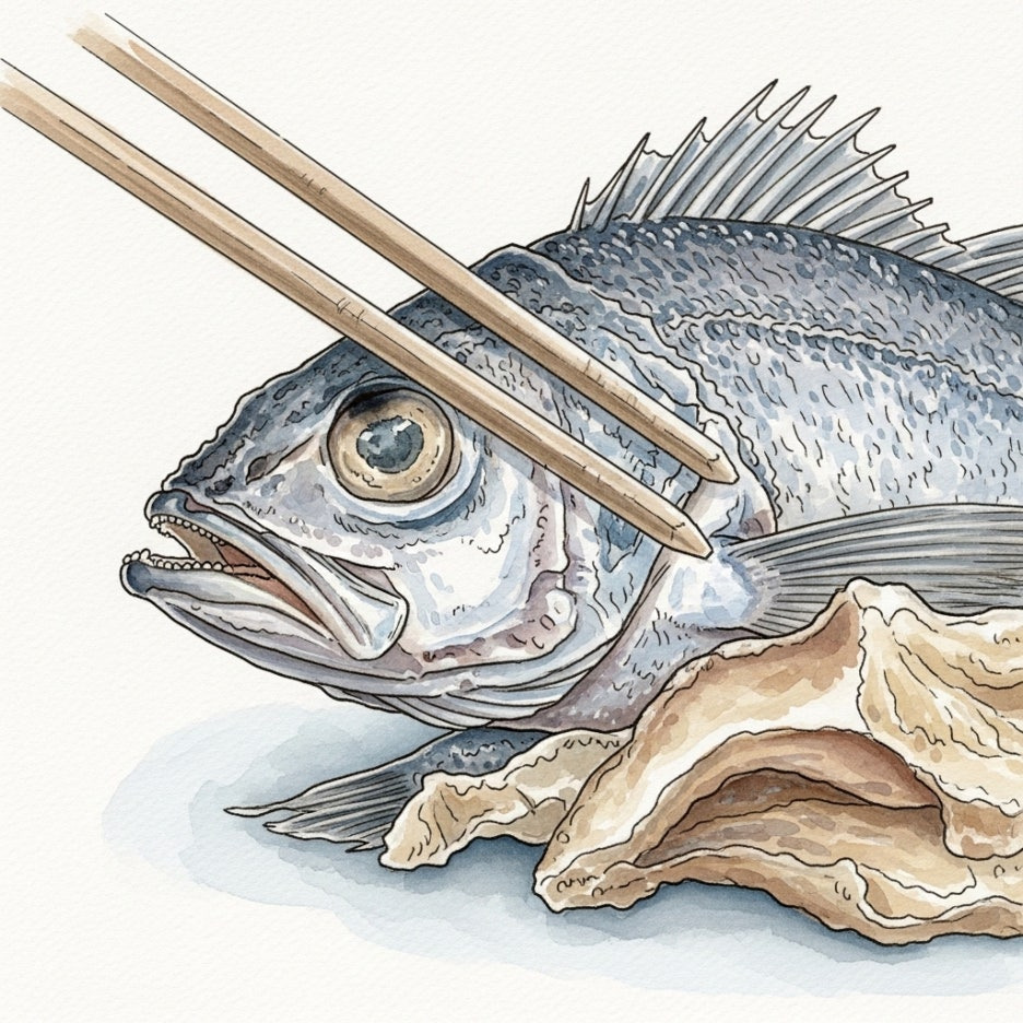 우럭젓국의 주재료인 말린 우럭의 모습