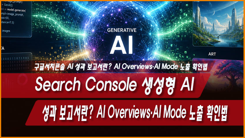 Search Console 생성형 AI 성과 보고서란? AI Overviews&middot;AI Mode 노출 확인법