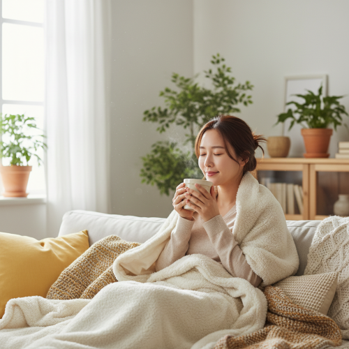 차마시는 모습