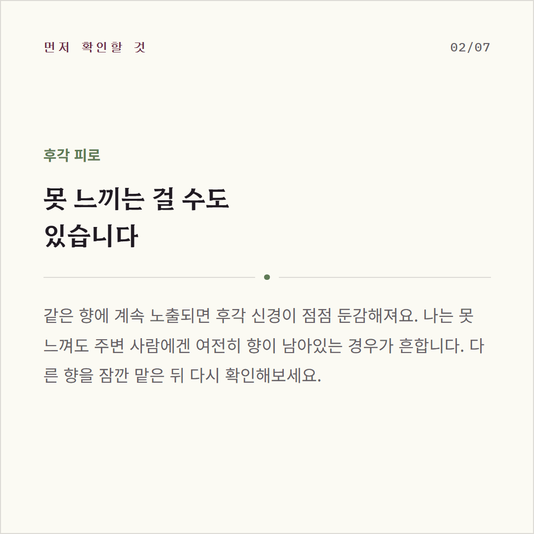 노즈블라인드 이유 사진