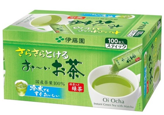 일본의 녹차 이토엔 오이오차 말차 스틱의 이미지