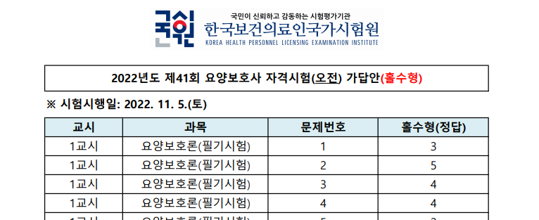 2026 요양보호사 기출문제