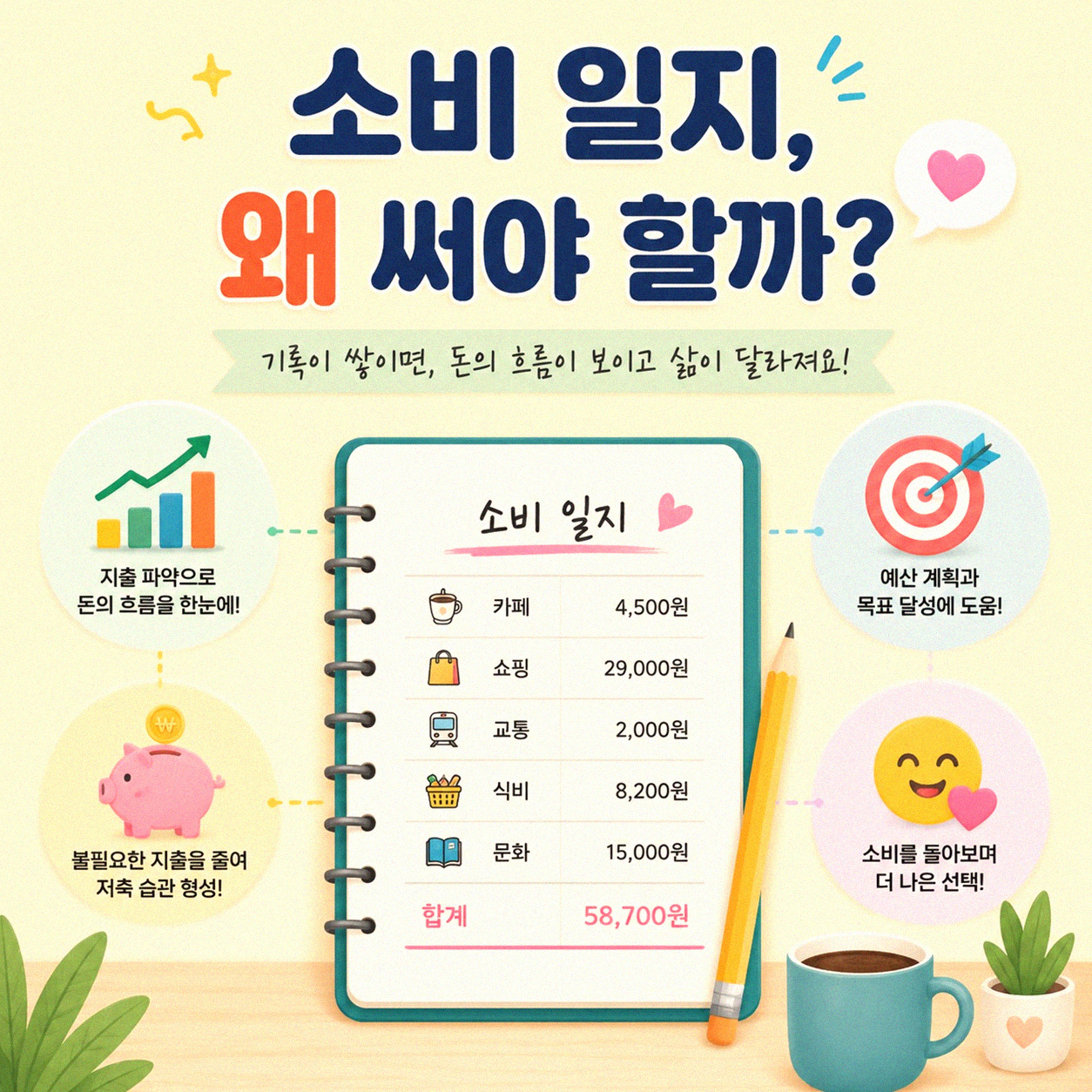 한 달 소비 일지 쓰기, 뭘 알게 될까요?