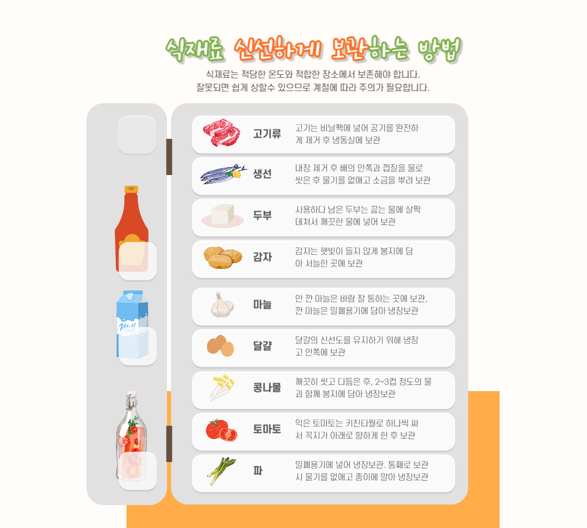 재료 보관법